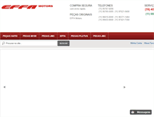 Tablet Screenshot of lojavirtualeffamotors.com